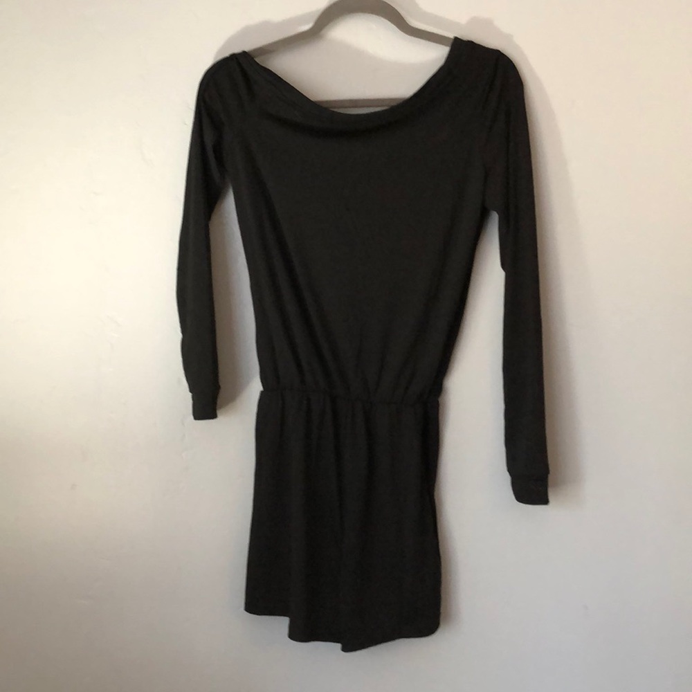 Black Off The Shoulder Romper